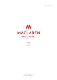Notice MACLAREN EASY TRAVELLER Poussette