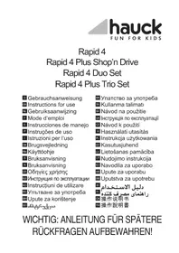 Notice HAUCK RAPID 4 PLUS TRIO SET 婴儿推车