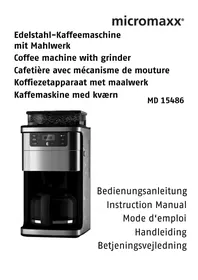Notice Micromaxx MD 15486 Kaffeemaschine