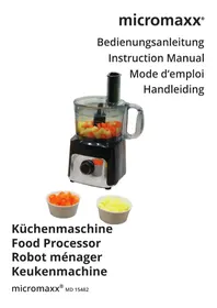 Notice Micromaxx MD 15482 Küchenmaschine