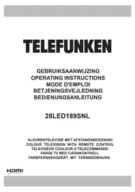 Notice TELEFUNKEN 28LED189SNL Fjernsyn