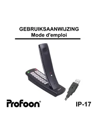 Notice PROFOON IP17 Telefoon