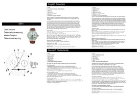 Notice DAVIS 0441 Montre