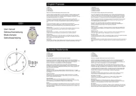 Notice DAVIS 0351 Montre