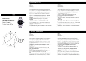 Notice DAVIS 0350 Montre