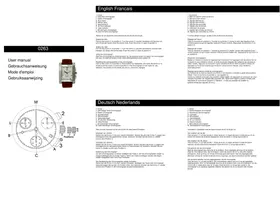 Notice DAVIS 0263 Montre