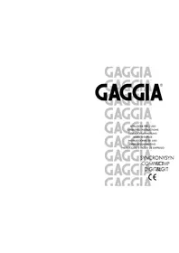 Notice GAGGIA SYNCRONY COMPACT DIGITAL Macchina da caffè