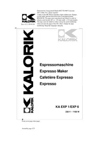 KALORIK KA EXP 1 - Kaffeemaschine