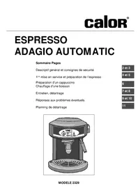 CALOR Adagio Automatic 2329 - Machine à café