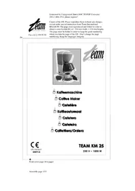 TEAM KM 25 - Koffiemachine