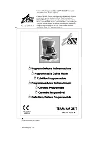 TEAM KM 25 T - Máquina de café