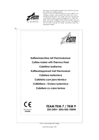 TEAM TKM 9 - Máquina de café