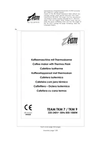 TEAM TKM 7 - Machine à café