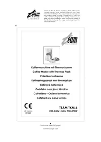 TEAM TKM 6 - Machine à café