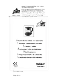 TEAM PC 1 - Koffiemachine