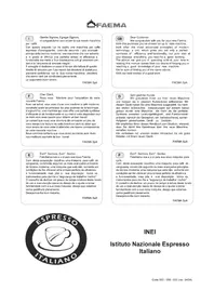 Notice Faema E61 3 GR Coffee machine