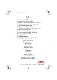 Notice AEG-ELECTROLUX CAFFE SILENZIO CS5000 Machine à café