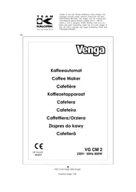 Notice Venga VG CM 2 Maquina de cafe