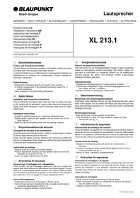 BLAUPUNKT XL 213 SET - Enceintes de voiture
