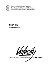 BLAUPUNKT NEOX 170 VELOCITY SE - Enceintes de voiture