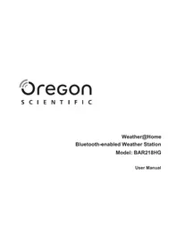 Notice OREGON SCIENTIFIC BAR218HG 气象站