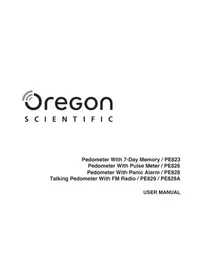 Notice OREGON SCIENTIFIC PE82X Schrittzähler