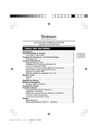 Notice OREGON SCIENTIFIC MP306 Lecteur mp3