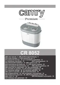 Notice CAMRY CR 8052 Пералня