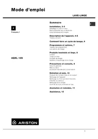 Ariston Thermo AQXL129 - Machine à laver