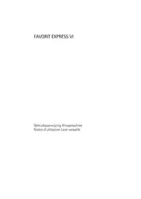 Notice AEG-ELECTROLUX FAVORIT EXPRESS VI Lave-vaisselle