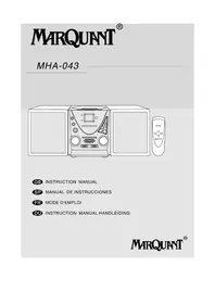Notice Marquant MHA043 Hifi-systeem