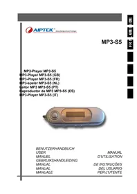 Notice AIPTEK MP3S5 Mp3-speler