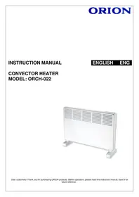 Notice ORION ORCH022 Chauffage