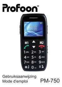 Notice PROFOON PM750 Téléphone mobile