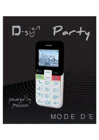 Notice PROFOON DSIGNPARTY Téléphone mobile