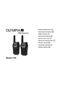 Notice OLYMPIA MODEL 1120 Talkie-walkie