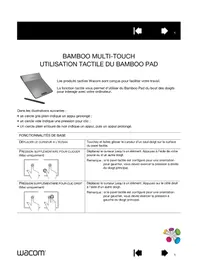 Notice WACOM MULTITOUCH Tablette graphique