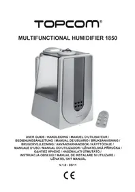 Notice TOPCOM MULTIFUNCTIONAL HUMIDIFIER 1850 Luftrenser