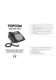 Notice TOPCOM SOLOGIC A831 Telefon