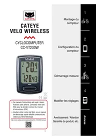 Notice CAT EYE VELO WIRELESS Compteur