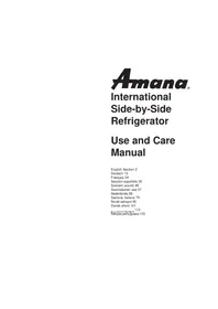 AMANA SXD520 - Refrigerador