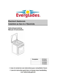 Notice Everglades EVCK 025 Cuisinière
