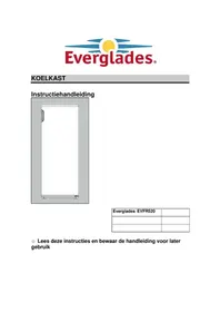 Notice Everglades EVFR 520 Koelkast