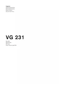 Notice GAGGENAU VG 231 131 Cucina