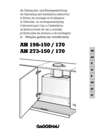 Notice GAGGENAU AH273150 Cappa da cucina