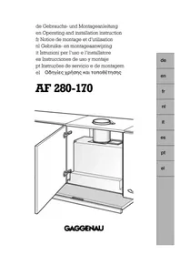 Notice GAGGENAU AF280170 Cappa da cucina