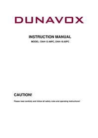 Notice Dunavox DAH12.48PC Fridge