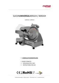 Notice ROTEL U4092CH Trancheuse