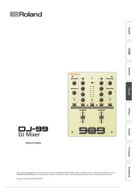 Notice ROLAND DJ99 Table de mixage audio