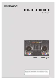 Notice ROLAND DJ808 Equipement DJ